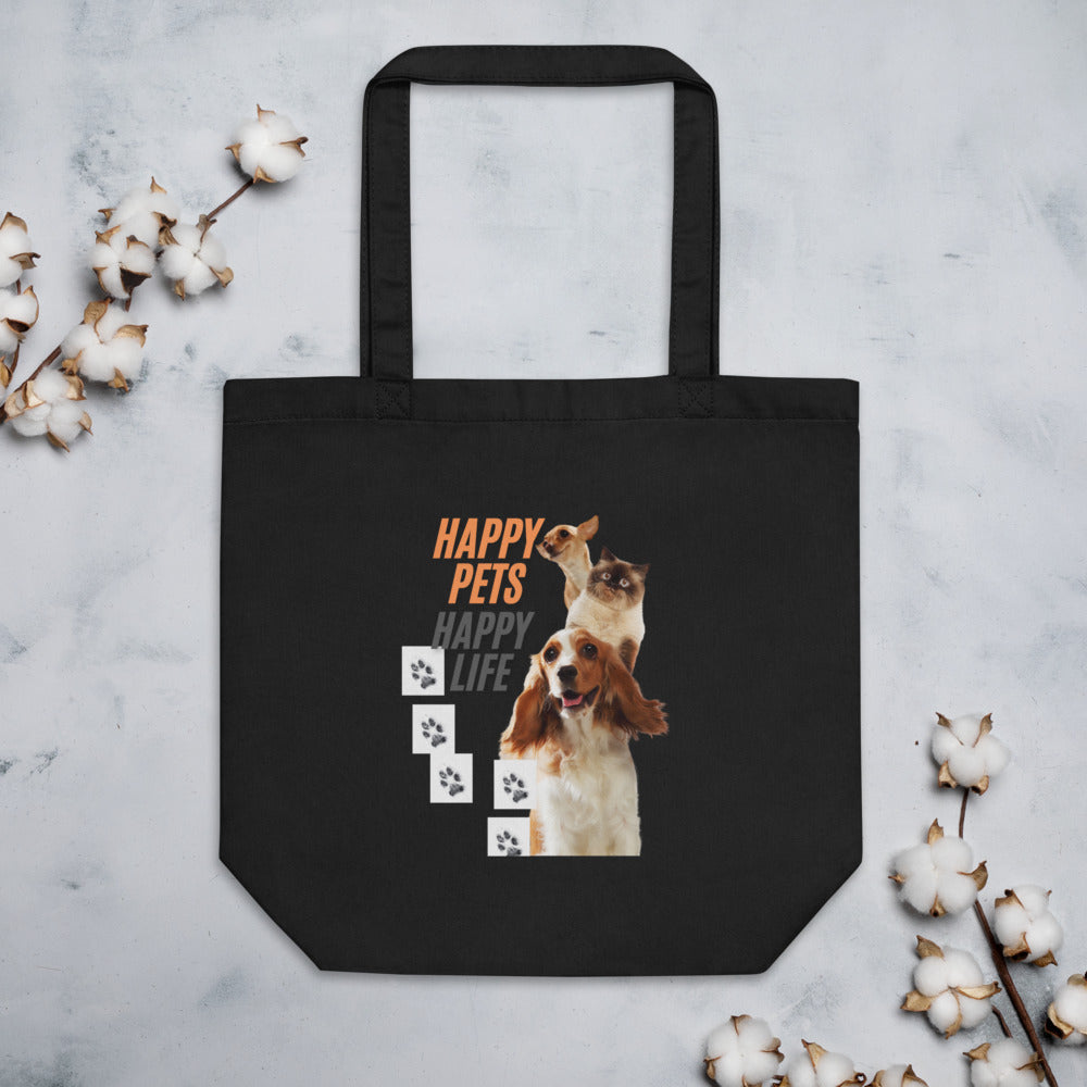 Black Eco Tote Pet Lovers Bag